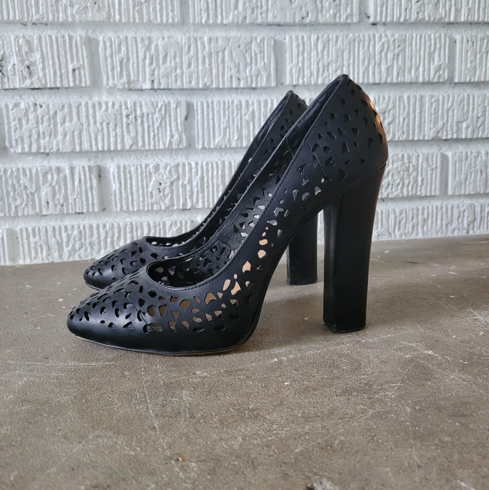 Max studio block heels